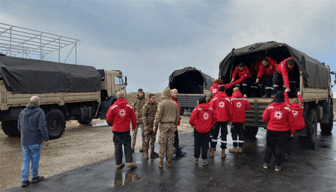 الصليب الأحمر يؤازر الجيش اللبناني