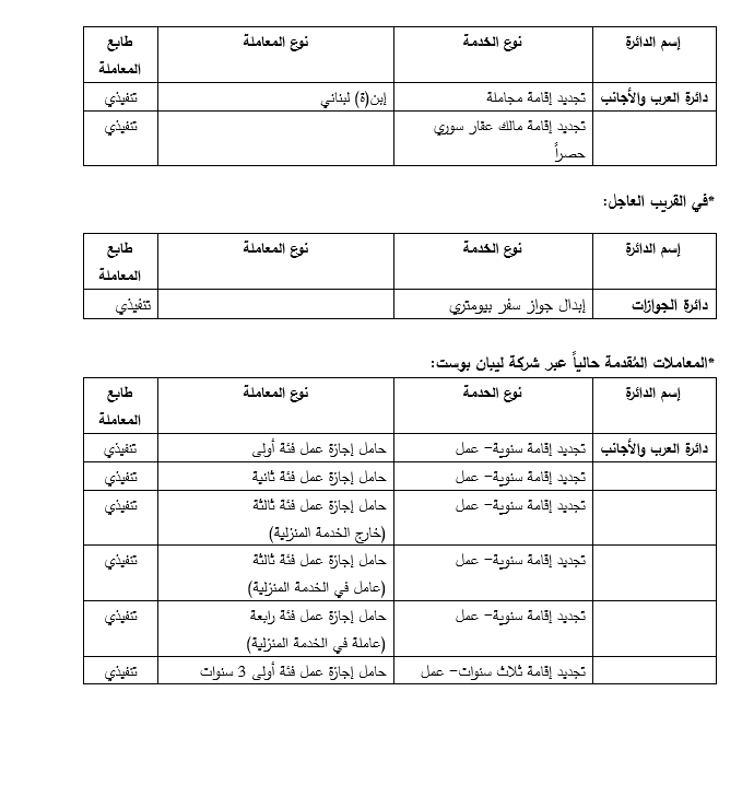 بشأن خدمات ليبان بوست.. بيان من الأمن العام