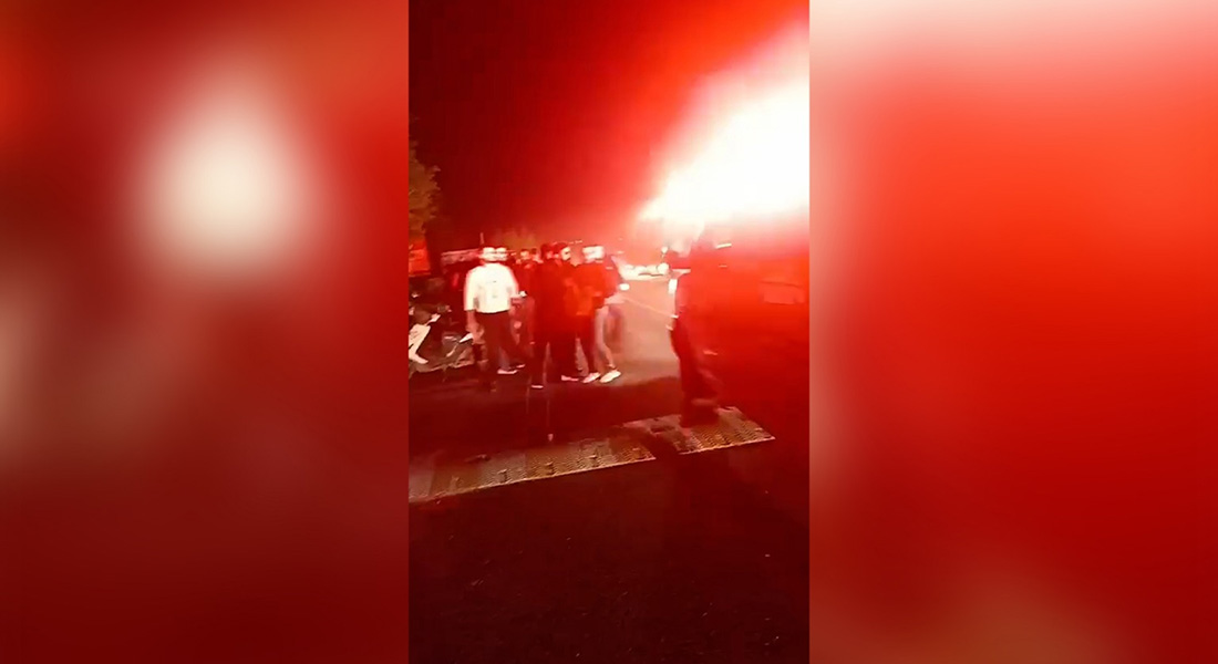 بالفيديو: استهداف سيارة بين باريش ومعروب