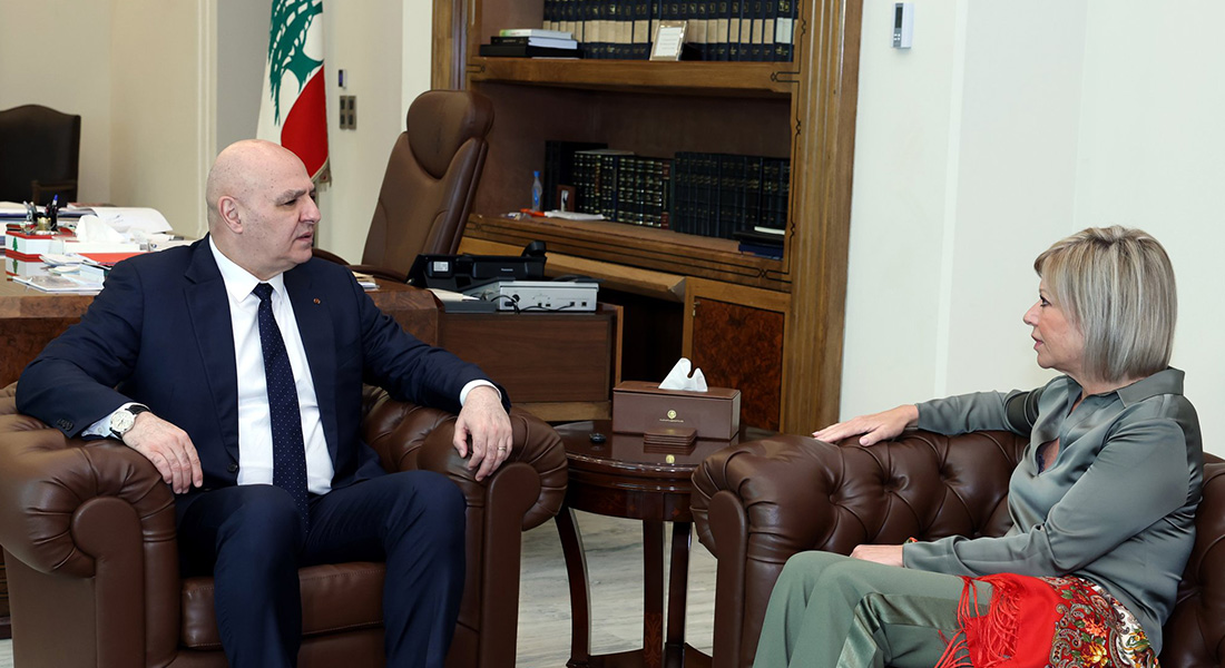 بلاسخارت تطلع الرئيس عون على نتائج تحركاتها لتثبيت وقف إطلاق النار