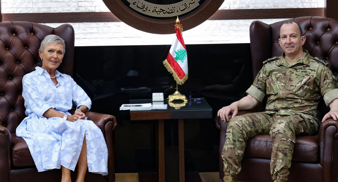 قائد الجيش والسفيرة الفنلندية يبحثان المستجدات